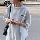 NewtroロゴプリントルーズTシャツ 春 夏 | SHEENA | 詳細画像2