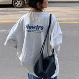 NewtroロゴプリントルーズTシャツ 春 夏 | SHEENA | 詳細画像4