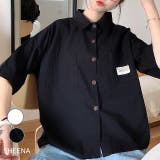 ロゴパッチ付半袖シャツ 春 夏 | SHEENA | 詳細画像1