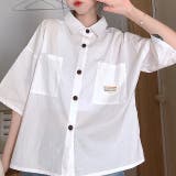 ロゴパッチ付半袖シャツ 春 夏 | SHEENA | 詳細画像13