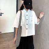 ロゴパッチ付半袖シャツ 春 夏 | SHEENA | 詳細画像18