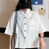 ロゴパッチ付半袖シャツ 春 夏 | SHEENA | 詳細画像20