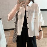 ロゴパッチ付半袖シャツ 春 夏 | SHEENA | 詳細画像21