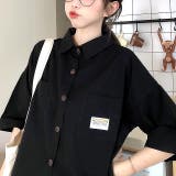 ロゴパッチ付半袖シャツ 春 夏 | SHEENA | 詳細画像3
