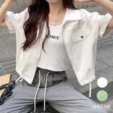ポロ襟ジップアップシャツジャケット 春 夏 | SHEENA  | 詳細画像1 