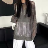 ルーズメッシュニットトップス 春 夏 | SHEENA  | 詳細画像10 
