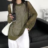 ルーズメッシュニットトップス 春 夏 | SHEENA  | 詳細画像15 