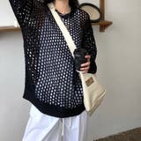 ルーズメッシュニットトップス 春 夏 | SHEENA  | 詳細画像24 