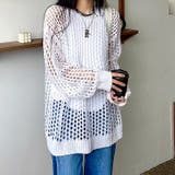 ルーズメッシュニットトップス 春 夏 | SHEENA  | 詳細画像3 