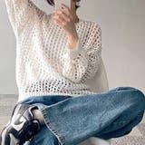ルーズメッシュニットトップス 春 夏 | SHEENA | 詳細画像9