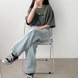 ハートpuzzleプリントルーズTシャツ 春 夏 | SHEENA | 詳細画像11