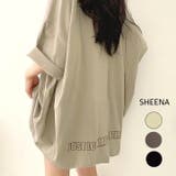 裾バックロゴオーバーサイズTシャツ 春 夏 | SHEENA | 詳細画像1