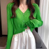 ショート丈サマーニットカーディガン 春 夏 | SHEENA | 詳細画像17