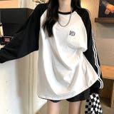 袖ライン配色ラグランルーズロンT 秋 冬 | SHEENA  | 詳細画像9 