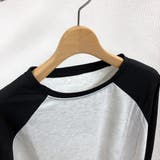 配色ラグランクロップド丈シンプルロンT 秋 冬 | SHEENA | 詳細画像29