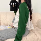 配色ラグランクロップド丈シンプルロンT 秋 冬 | SHEENA | 詳細画像11