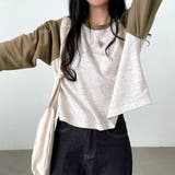 配色ラグランクロップド丈シンプルロンT 秋 冬 | SHEENA | 詳細画像23