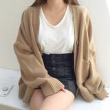 ベージュ | ソフトタッチニットカーディガン 秋 冬 | SHEENA 