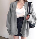グレー | ソフトタッチニットカーディガン 秋 冬 | SHEENA 