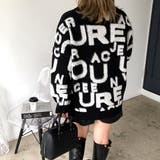 もこもこアルファベットニットプルオーバー 秋 冬 | SHEENA  | 詳細画像4