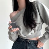 ワイドネックショート丈トレーナー 春 秋 | SHEENA  | 詳細画像10 