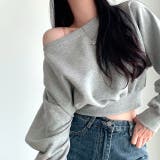 ワイドネックショート丈トレーナー 春 秋 | SHEENA  | 詳細画像11 