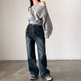 ワイドネックショート丈トレーナー 春 秋 | SHEENA  | 詳細画像14 