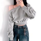 ワイドネックショート丈トレーナー 春 秋 | SHEENA  | 詳細画像2 