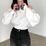 ワイドネックショート丈トレーナー 春 秋 | SHEENA  | 詳細画像21 