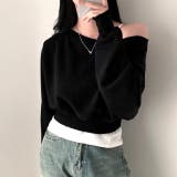 ワイドネックショート丈トレーナー 春 秋 | SHEENA  | 詳細画像25 