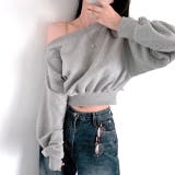 ワイドネックショート丈トレーナー 春 秋 | SHEENA  | 詳細画像3 