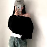 ワイドネックショート丈トレーナー 春 秋 | SHEENA  | 詳細画像34 