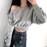 ワイドネックショート丈トレーナー 春 秋 | SHEENA  | 詳細画像4 