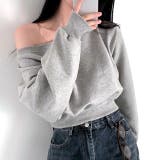 ワイドネックショート丈トレーナー 春 秋 | SHEENA  | 詳細画像7 