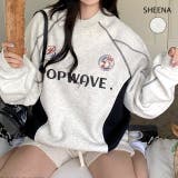POPWAVEロゴスポーティールーズトレーナー 春 秋 | SHEENA | 詳細画像1
