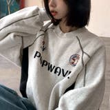 POPWAVEロゴスポーティールーズトレーナー 春 秋 | SHEENA | 詳細画像8