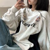 POPWAVEロゴスポーティールーズトレーナー 春 秋 | SHEENA | 詳細画像9