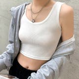 ショート丈リブタンクトップ 春 夏 | SHEENA | 詳細画像3