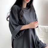 フルムーンプリントオーバーサイズTシャツ 春 夏 | SHEENA | 詳細画像6