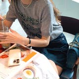 メッセージロゴプリント半袖ニット 春 夏 | SHEENA | 詳細画像12