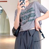 メッセージロゴプリント半袖ニット 春 夏 | SHEENA | 詳細画像9