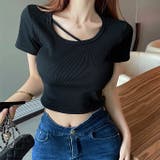 バックBIGリボンリブTシャツ 春 夏 | SHEENA | 詳細画像10