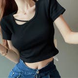 バックBIGリボンリブTシャツ 春 夏 | SHEENA | 詳細画像12