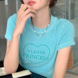 ハートロゴプリント半袖ニットソーTシャツ 春 夏 | SHEENA | 詳細画像26
