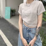 ハートロゴプリント半袖ニットソーTシャツ 春 夏 | SHEENA | 詳細画像36