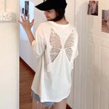 シアーバタフライ半袖Tシャツ 春 夏 | SHEENA | 詳細画像14