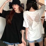 シアーバタフライ半袖Tシャツ 春 夏 | SHEENA | 詳細画像19
