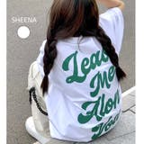 バックBIGロゴプリントオーバーサイズTシャツ 春 夏 | SHEENA | 詳細画像1