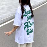 バックBIGロゴプリントオーバーサイズTシャツ 春 夏 | SHEENA | 詳細画像2