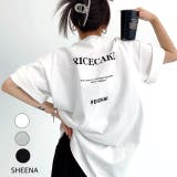 バックメッセージプリントオーバーサイズTシャツ 春 夏 | SHEENA | 詳細画像1